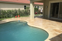 Travertine Pool Deck Color Ivory French