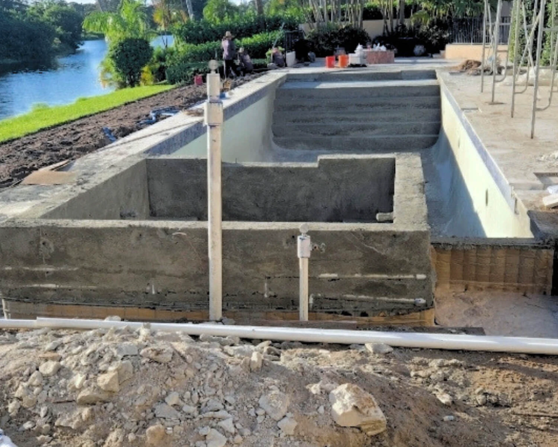 Paver Contractors for Pools in Palm Beach County Before